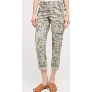 Hei Hei Anthropologie Size 2 Floral Wanderer Cargo Pants